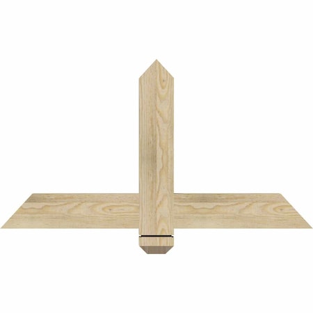 Ekena Millwork Eugene Rough Sawn Timber Gable Bracket, Douglas Fir, 36"W x 19"H x 2"D x 4"F, 13/12 Pitch GBW036X19X0204EUG00RDF